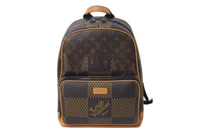 極美品 LOUIS VUITTON ルイヴィトン NIGO キャンパス バックパック N40380 モノグラム ダミエ ジャイアント LVスクエアード 中古 4c071182