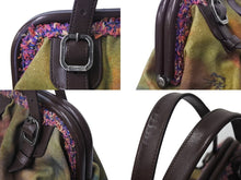 Load image into Gallery viewer, 極美品 CHANEL シャネル エンブロイダリー ハンドバッグ A92791 21番台 ココマーク グラフィティ がま口 カーキ 中古 4c071184