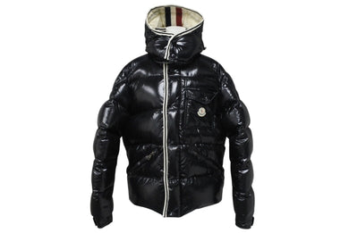 MONCLER モンクレール BRANSON ブランソン ダウンジャケット 020914135550 サイズ4 ブラック ナイロン 美品 中古 4c071524