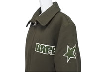 Load image into Gallery viewer, A Bathing Ape アベイシングエイプ 90s Wool Jacket 90s ウール ジャケット サイズ L カーキー 美品 中古 4c073892