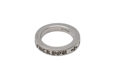 CHROME HEARTS クロムハーツ 3mm スペーサーリング LA限定モデル 重量約5.2g サイズ7号 2001/.925刻印 シルバ−925 美品 中古 4c073938