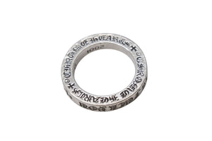 CHROME HEARTS クロムハーツ 3mm スペーサーリング LA限定モデル 重量約5.2g サイズ7号 2001/.925刻印 シルバ−925 美品 中古 4c073938