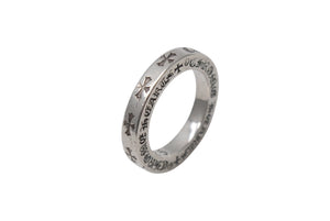 CHROME HEARTS クロムハーツ 3mm スペーサーリング LA限定モデル 重量約5.2g サイズ7号 2001/.925刻印 シルバ−925 美品 中古 4c073938