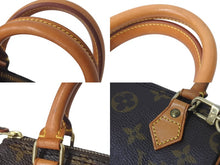 Load image into Gallery viewer, LOUIS VUITTON ルイヴィトン ミニスピーディ ハンドバッグ モノグラム M41534 スト付き PVC ブラウン ゴールド金具 美品 中古 4c074363