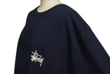 画像をギャラリービューアに読み込む, STUSSY リラックス ステューシー 半袖Ｔシャツ BASIC STÜSSY TEE フィット ネイビー コットン サイズL 美品 中古 4c075626 