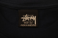 画像をギャラリービューアに読み込む, STUSSY リラックス ステューシー 半袖Ｔシャツ BASIC STÜSSY TEE フィット ネイビー コットン サイズL 美品 中古 4c075626 