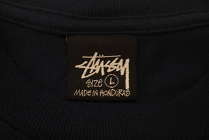 STUSSY リラックス ステューシー 半袖Ｔシャツ BASIC STÜSSY TEE フィット ネイビー コットン サイズL 美品 中古 4c075626 