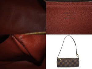 LOUIS VUITTON ルイヴィトン ハンドバッグ パピヨン30 ダミエキャンバス N51303 ブラウン ゴールド金具 美品 中古 4c075705