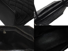 Load image into Gallery viewer, 極美品 CHANEL シャネル 復刻トートバッグ ハンドバッグ 7番台 キャビアスキン ブラック ココマーク ロゴ 鞄 シルバー金具 中古 4c075959