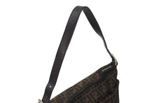 Load image into Gallery viewer, FENDI フェンディ ズッカ柄 ショルダーバッグ キャンバス レザー ブラウン シルバー金具 美品 中古 4c076004