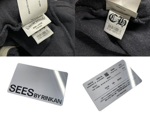 CHROME HEARTS クロムハーツ ホースシュープリント ジップアップフーディー パーカー サイズL ダガージップ グレー 美品 中古 4c076031