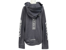 Load image into Gallery viewer, CHROME HEARTS クロムハーツ ホースシュープリント ジップアップフーディー パーカー サイズL ダガージップ グレー 美品 中古 4c076031