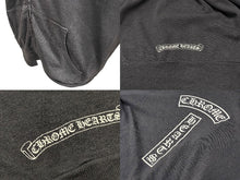 Load image into Gallery viewer, CHROME HEARTS クロムハーツ ホースシュープリント ジップアップフーディー パーカー サイズL ダガージップ グレー 美品 中古 4c076031