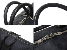 Load image into Gallery viewer, LOUIS VUITTON ルイヴィトン キーポル バンドリエール55 ボストンバッグ N41413 ダミエグラフィット ブラック 美品 中古 4c076245