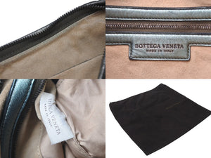 BOTTEGA VENETA ボッテガヴェネタ ホーボー イントレチャート ワンショルダーバッグ 115653 メタリックゴールド 美品 中古 4c076250