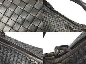BOTTEGA VENETA ボッテガヴェネタ ホーボー イントレチャート ワンショルダーバッグ 115653 メタリックゴールド 美品 中古 4c076250