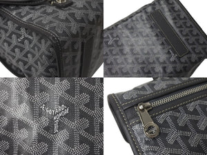 GOYARD ゴヤール サン レジェ バックパック リュック STLEGEMMLTY51CG51P グレー PVC レザー 美品 中古 4c076284