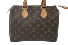 Load image into Gallery viewer, LOUIS VUITTON ルイヴィトン スピーディ25 ハンドバッグ M41109 モノグラム PVC レザー ゴールド金具 ブラウン 美品 中古 4c076290