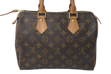Load image into Gallery viewer, LOUIS VUITTON ルイヴィトン スピーディ25 ハンドバッグ M41109 モノグラム PVC レザー ゴールド金具 ブラウン 美品 中古 4c076290