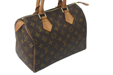 Load image into Gallery viewer, LOUIS VUITTON ルイヴィトン スピーディ25 ハンドバッグ M41109 モノグラム PVC レザー ゴールド金具 ブラウン 美品 中古 4c076290