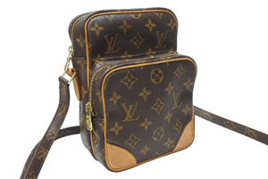 LOUIS VUITTON ルイヴィトン アマゾン ショルダーバッグ モノグラム M45236 ブラウン ゴールド金具 美品 中古 4b004672