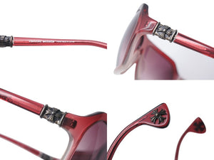 CHROME HEARTS クロムハーツ CHクロス サングラス クリア ピンク シルバー925 美品 中古 4b000002