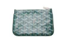 画像をギャラリービューアに読み込む, 新品未使用 GOYARD ゴヤール セナ ミニ ポーチ SENAT2MINTY09CL09P レザー PVC グリーン シルバー金具 中古 4b000004