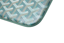 画像をギャラリービューアに読み込む, 新品未使用 GOYARD ゴヤール セナ ミニ ポーチ SENAT2MINTY09CL09P レザー PVC グリーン シルバー金具 中古 4b000004