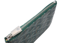 画像をギャラリービューアに読み込む, 新品未使用 GOYARD ゴヤール セナ ミニ ポーチ SENAT2MINTY09CL09P レザー PVC グリーン シルバー金具 中古 4b000004
