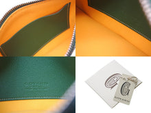 画像をギャラリービューアに読み込む, 新品未使用 GOYARD ゴヤール セナ ミニ ポーチ SENAT2MINTY09CL09P レザー PVC グリーン シルバー金具 中古 4b000004