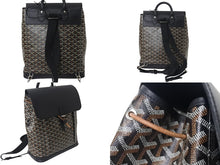 Load image into Gallery viewer, GOYARD ゴヤール アルパン バックパックMM リュック ALPIN2MMLTY01CL01P ブラック PVC レザー シルバー金具 美品 中古 4b000005