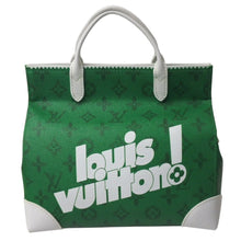 Load image into Gallery viewer, LOUIS VUITTON ルイヴィトン エブリデイLV リッターバッグ ハンドバッグ 2021AW M80815 IC グリーン ホワイト 美品 中古 4b000010