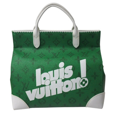 LOUIS VUITTON ルイヴィトン エブリデイLV リッターバッグ ハンドバッグ 2021AW M80815 IC グリーン ホワイト 美品 中古 4b000010