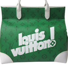 Load image into Gallery viewer, LOUIS VUITTON ルイヴィトン エブリデイLV リッターバッグ ハンドバッグ 2021AW M80815 IC グリーン ホワイト 美品 中古 4b000010