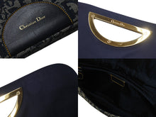 Load image into Gallery viewer, Christian Dior クリスチャンディオール マリスパール ワンショルダーバッグ トロッター ネイビー キャンバス レザー 美品 中古 4b000012