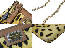 Load image into Gallery viewer, 新品同様 DOLCE &amp; GABBANA ドルチェアンドガッバーナ チェーンショルダーバッグ アクセサリーポーチ レオパード柄 BB4506A49321 中古 4b000017