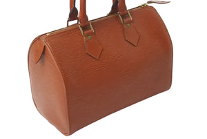 LOUIS VUITTON ルイヴィトン ハンドバッグ スピーディ25 M43003 ゴールド金具 ブラウン エピレザー 中古 4b000021
