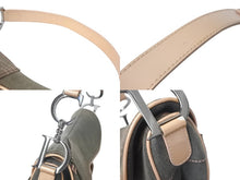 Load image into Gallery viewer, Christian Dior クリスチャンディオール サドルバッグ ワンショルダーバッグ 02RU0043 グレー デニム 美品 中古 4b000024