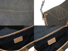 Load image into Gallery viewer, Christian Dior クリスチャンディオール サドルバッグ ワンショルダーバッグ 02RU0043 グレー デニム 美品 中古 4b000024