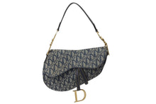 Load image into Gallery viewer, Christian Dior クリスチャンディオール サドルバッグ ワンショルダーバッグ トロッター ネイビー ガリアーノ期 良品 中古 4b000025