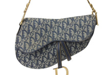 Load image into Gallery viewer, Christian Dior クリスチャンディオール サドルバッグ ワンショルダーバッグ トロッター ネイビー ガリアーノ期 良品 中古 4b000025