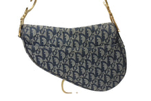 Load image into Gallery viewer, Christian Dior クリスチャンディオール サドルバッグ ワンショルダーバッグ トロッター ネイビー ガリアーノ期 良品 中古 4b000025