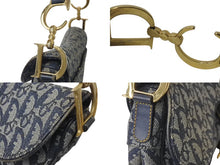 Load image into Gallery viewer, Christian Dior クリスチャンディオール サドルバッグ ワンショルダーバッグ トロッター ネイビー ガリアーノ期 良品 中古 4b000025