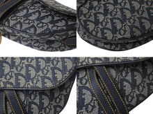 Load image into Gallery viewer, Christian Dior クリスチャンディオール サドルバッグ ワンショルダーバッグ トロッター ネイビー ガリアーノ期 良品 中古 4b000025