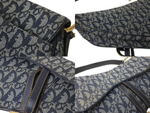 Load image into Gallery viewer, Christian Dior クリスチャンディオール サドルバッグ ワンショルダーバッグ トロッター ネイビー ガリアーノ期 良品 中古 4b000025