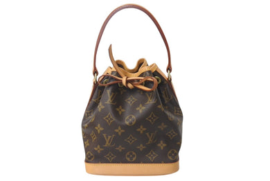 LOUIS VUITTON ルイヴィトン ミニノエ ハンドバッグ M42227 モノグラム PVC レザー ブラウン ゴールド金具 美品 中古 4b000029