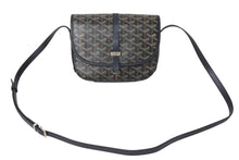 Load image into Gallery viewer, GOYARD ゴヤール ベルヴェデーレPM ショルダーバッグ ブラック PVC コーティングキャンバス レザー 中古 4b000030