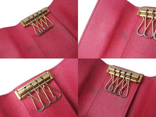 画像をギャラリービューアに読み込む, LOUIS VUITTON ルイヴィトン モノグラム マルチカラー ミュルティクレ4 キーケース M93732 ブラック ロゴ 村上隆 小物 良品 中古 4b000043