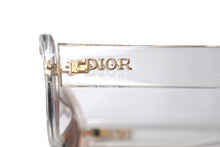 画像をギャラリービューアに読み込む, Christian Dior クリスチャンディオール OBLIQUE 900SQ アイウェア クリア ゴールド金具 美品 中古 4b000053