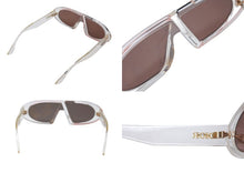 画像をギャラリービューアに読み込む, Christian Dior クリスチャンディオール OBLIQUE 900SQ アイウェア クリア ゴールド金具 美品 中古 4b000053